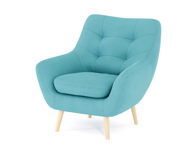 Кресло для отдыха "Бари" велюр Зара Азур 48