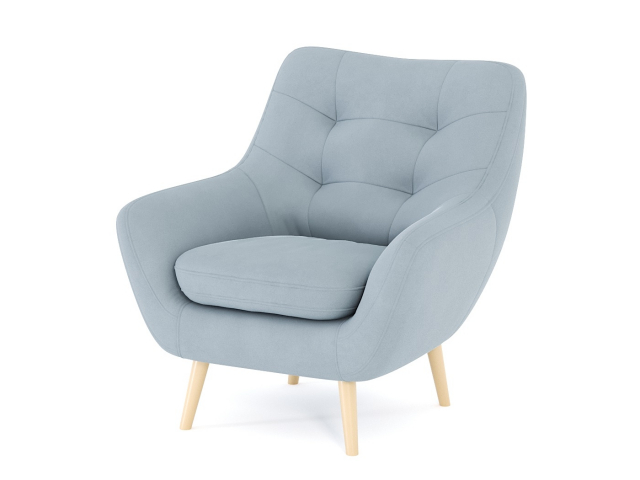 Кресло для отдыха "Бари" велюр Зара Маус 12