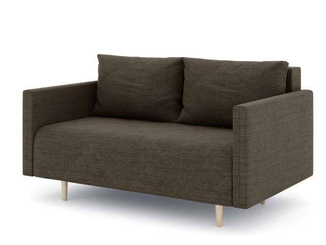 Диван-кровать "Mille (Милле)" двухместный с подлокотниками, рогожка Дрим Люкс 7