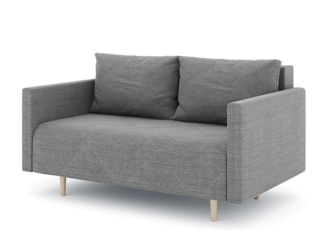 Диван-кровать "Mille (Милле)" двухместный с подлокотниками, рогожка Дрим Люкс 11