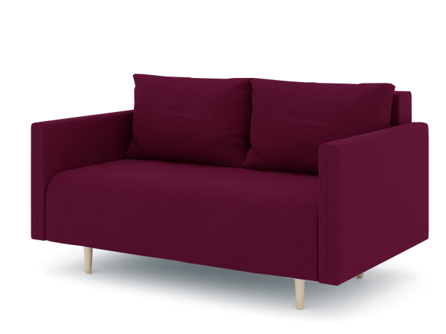 Диван-кровать "Mille (Милле)" двухместный с подлокотниками, велюр Зара Дезайр 28