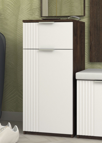 Тумба "Марсель" дуб апрель темный/белый