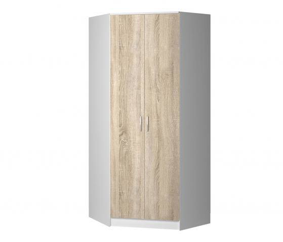 Шкаф угловой "Фреш" УФР 3-1 дуб сонома/белый	