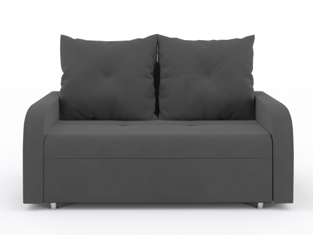 Диван-кровать "Мини Люкс" 143х105, велюр Зара грей 18