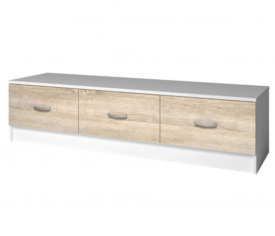 Тумба под ТВ "Фреш" ТВФР 3 дуб сонома/белый