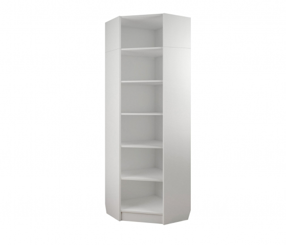 Стеллаж угловой "Бетти" 550х550х280х2020 белый