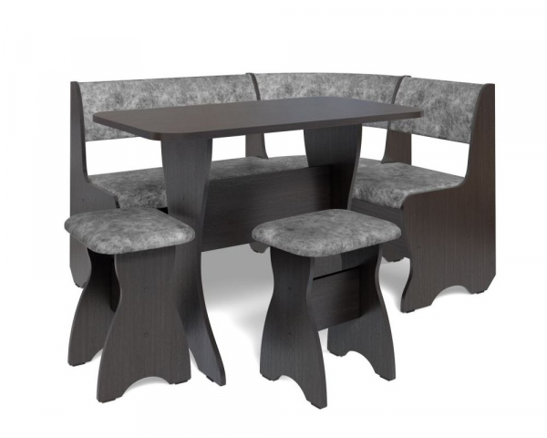 Кухонный набор "Тюльпан" однотон, венге, велюр графит