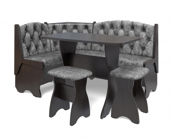 Кухонный набор "Орхидея Люкс" венге, велюр графит