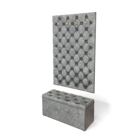 Прихожая "Мишель" 950 велюр графит