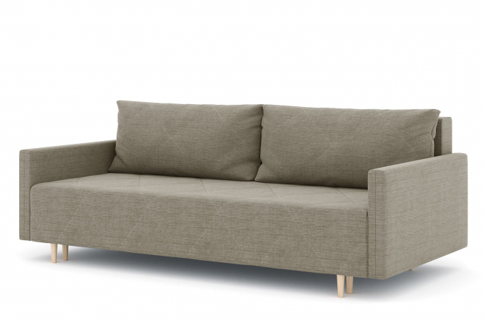 Диван-кровать "Mille (Милле) с подлокотниками" еврокнижка, рогожка Дрим Люкс 4