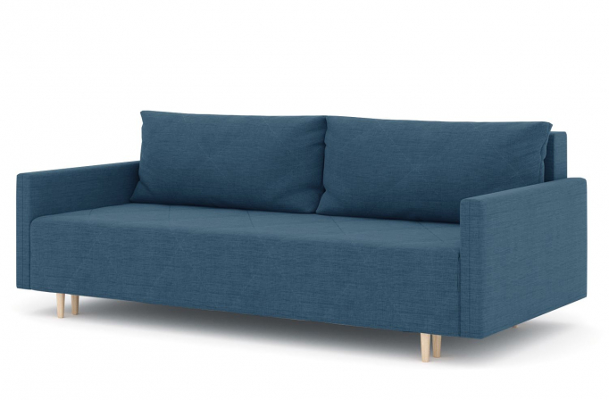 Диван-кровать "Mille (Милле) с подлокотниками" еврокнижка, рогожка Дрим Люкс 19