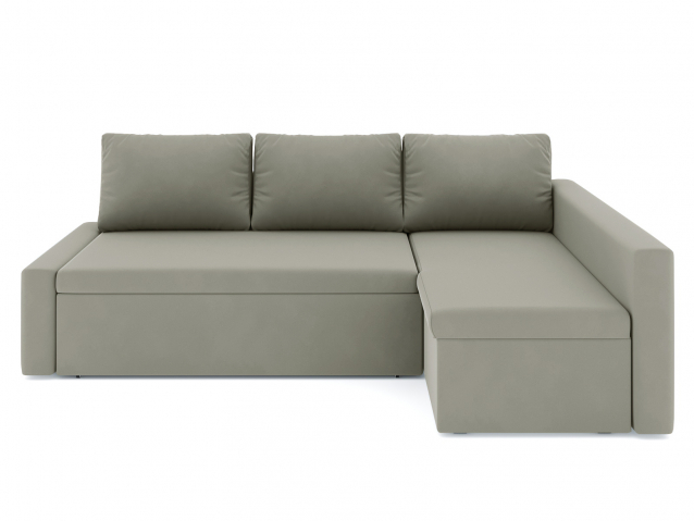 Угловой диван-кровать "Фрихетен", велюр Зара Лайт 04