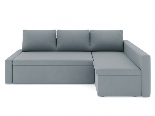 Угловой диван-кровать "Фрихетен", велюр Зара Маус 12