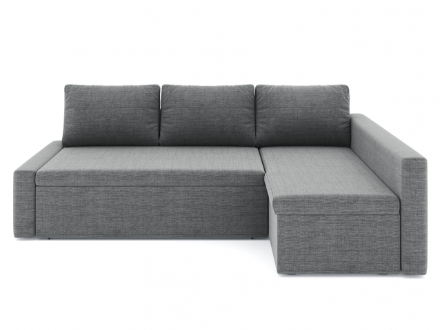 Угловой диван-кровать "Фрихетен", рогожка Дрим Грей