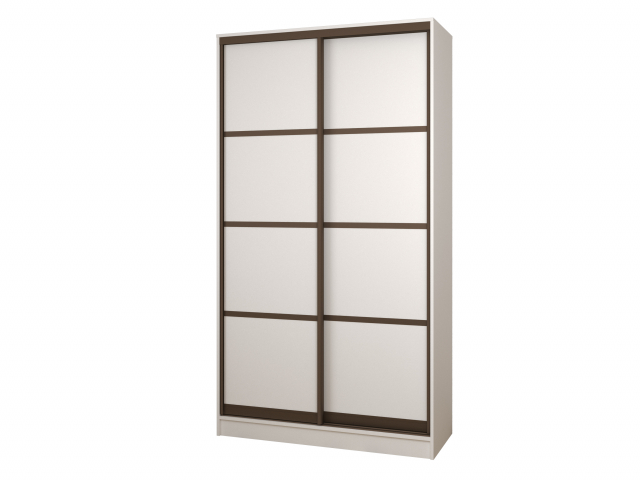 Шкаф-купе "Борнео-2-4" 2-х дверный, компоновка 2