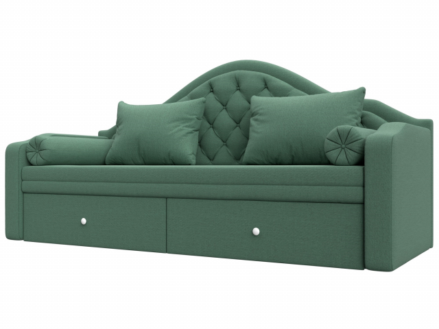 Софа "Сойер" рогожка Амур зеленый, 123171