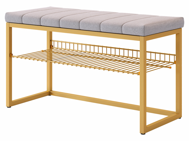 Обувница "Классная 2", золото/оникс (велюр)