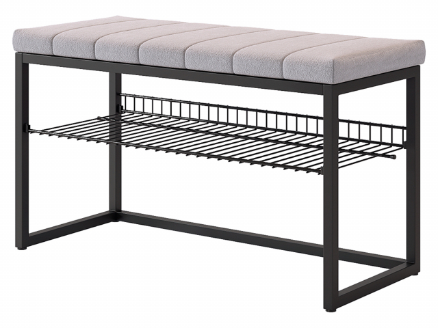 Обувница "Классная 2", черный муар/оникс (велюр)