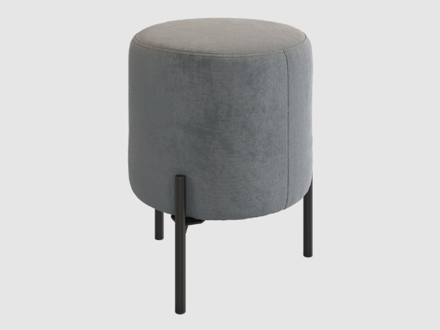 Пуф "Одри", графит (велюр)