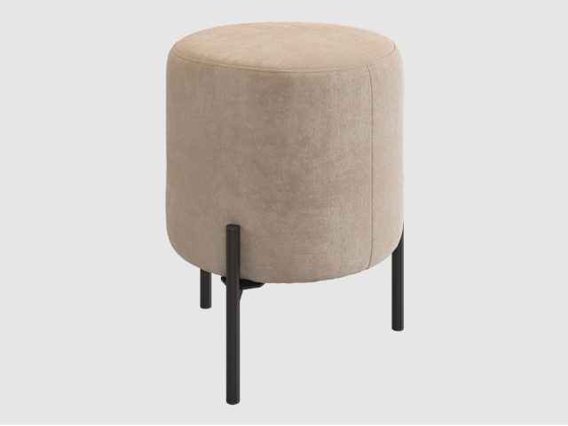 Пуф "Одри", капучино (велюр)