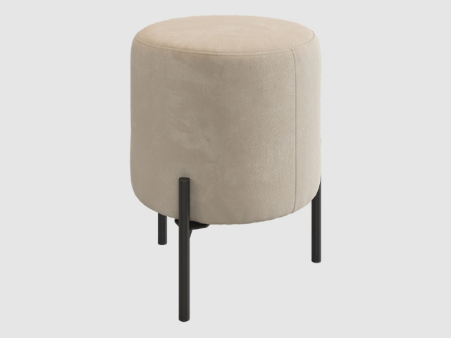 Пуф "Одри", крем (велюр)
