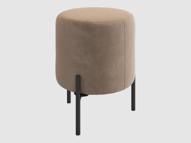 Пуф "Одри", латте (велюр)