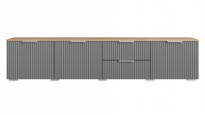 Тумба под ТВ "Салерно 5" серый графит/графит