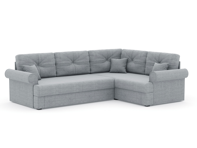 Угловой диван-кровать "Мирта", рогожка Дрим Люкс 8