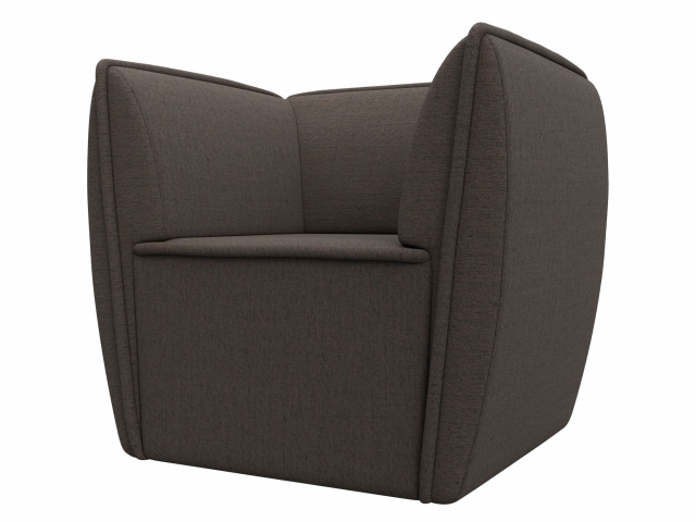 Кресло для отдыха "Бергамо" рогожка Амур коричневый, 125030