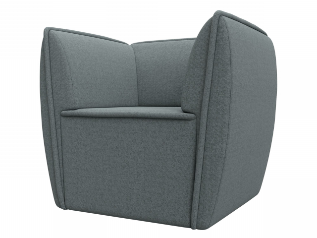 Кресло для отдыха "Бергамо" рогожка Амур серый, 125031