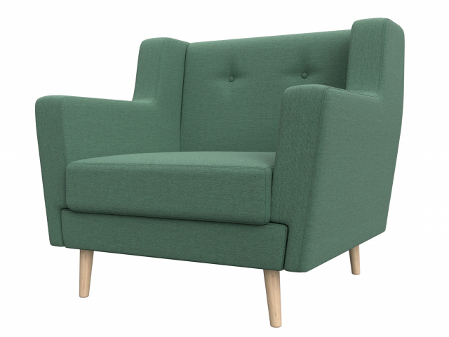 Кресло для отдыха "Брайтон" рогожка Амур зеленый, 125033