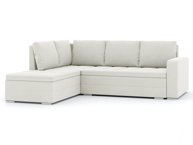 Угловой диван-кровать "Бромен", велюр Зара Крим 02