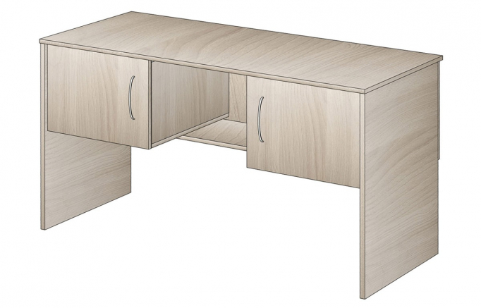 Стол преподавателя двухтумбовый "КМ.017.02-01-22" (учебная мебель)