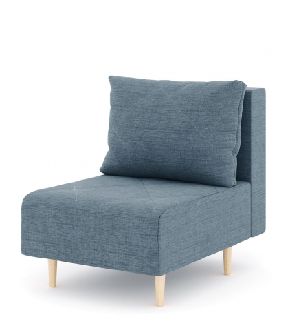 Кресло для отдыха "Mille (Милле) без подлокотников" рогожка Дрим Блю