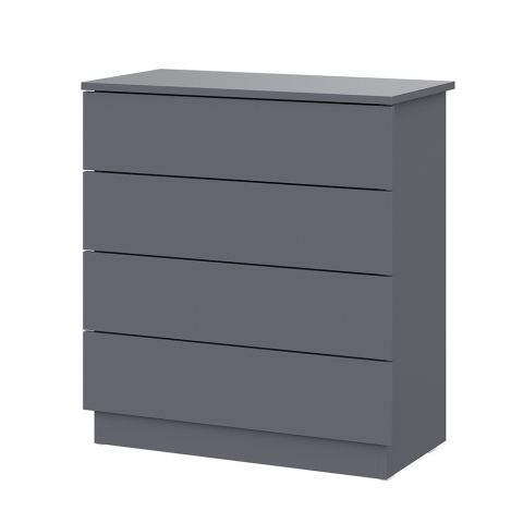 Комод с ящиками "Денвер КМ 4", графит серый