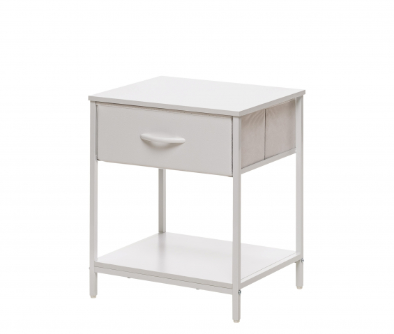 Комод Leset (Лесет) "Линкс" с ящиком и полкой, каркас белый, ящики белые