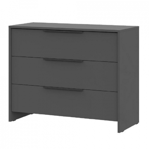 Комод 3 ящика "Камелия", гафит