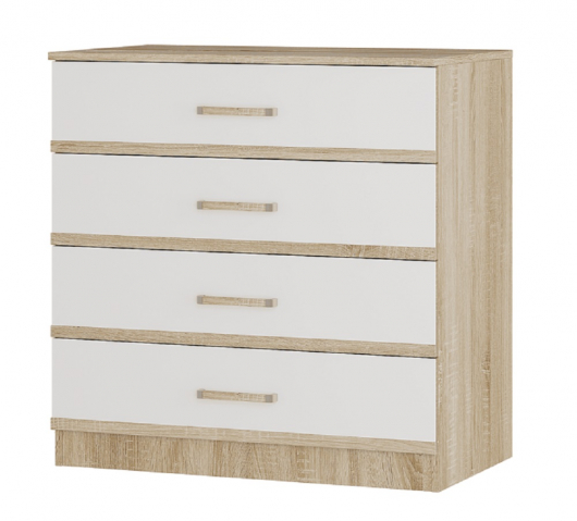 Комод "Сакура", дуб сонома/белый