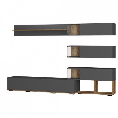 Гостиная "Рига" ГС-01, каньон/графит