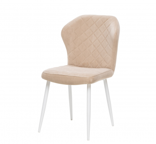 Стул Leset (Лесет) "Шейл" металл белый/велюр Ultra Sand (Ультра Санд)