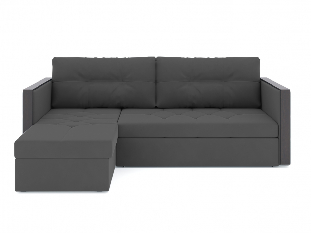 Угловой диван-кровать "Даймонд" дельфин, велюр Зара Грей 18