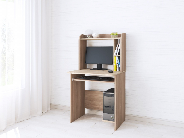 Компьютерный стол "Грета-1",  ясень шимо/дуб сонома