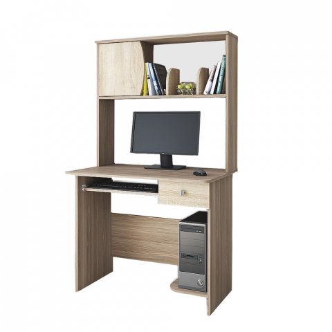 Компьютерный стол "Грета-4", ясень шимо/дуб сонома