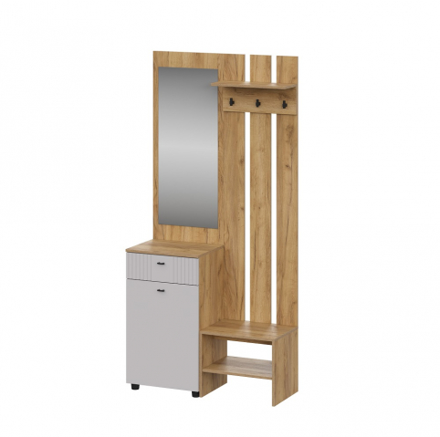 Вешалка "Тоскана" исполнение 1, дуб золотой/Нео