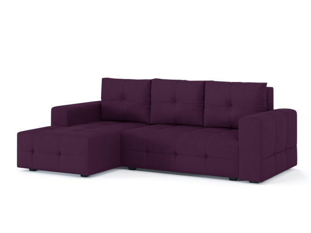 Угловой диван-кровать "Прадо" велюр Зара Виолет 10