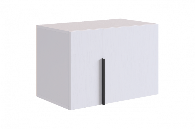 Антресоль двухдверная L600 "Баско", белое дерево