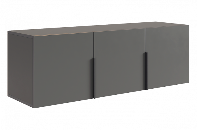 Антресоль трёхдверная L1200 "Баско", графит