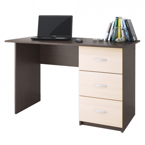 Стол письменный "Сити-1", венге/дуб молочный