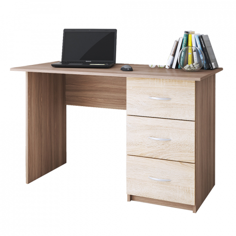 Стол письменный "Сити-1", ясень шимо/дуб сонома