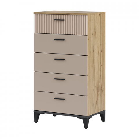 Комод узкий "Дюна 08", дуб вотан/каир